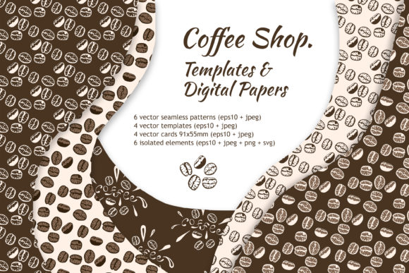 Coffee Shop Templates & Digital Paper: A Barista's Toolkit for Creatives