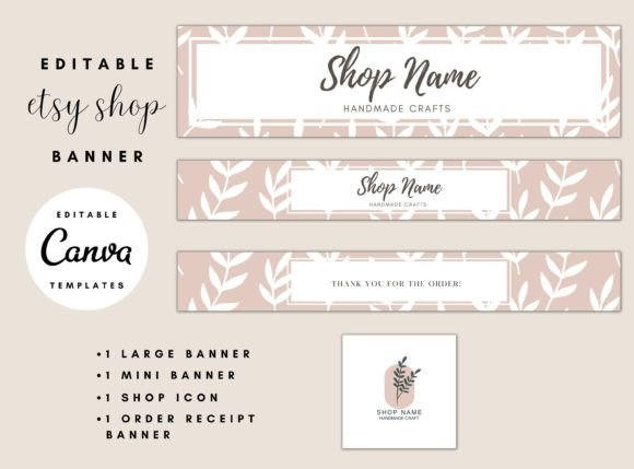 Elevate Your Etsy Store with Floral Banner Templates
