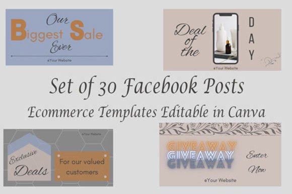 Facebook Post Templates Ecommerce 30: Your Visual Sales Engine