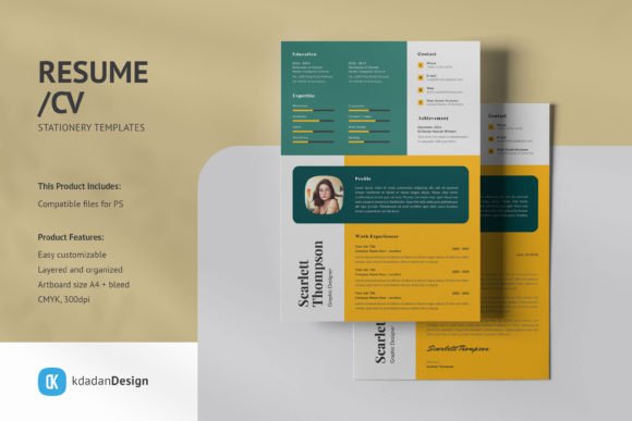 Modernize Your Job Hunt with Resume/CV PSD Design Templates Vol 189