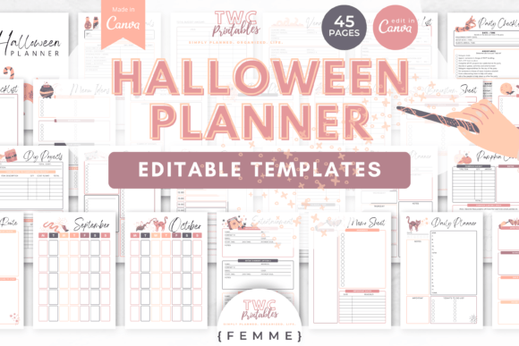 Plan a Spooktacular Event with Halloween Planner Canva Templates