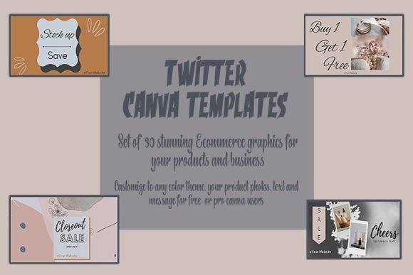 Stunning Twitter Templates for Ecommerce: Your Set of 30