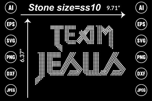 Team Jesus Rhinestone Templates: Faith-Inspired Design Assets