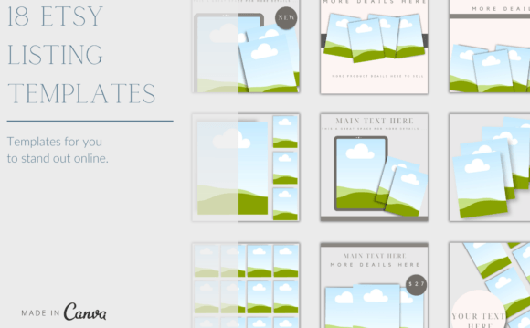 Transform Your Etsy Shop with 18 Editable Listing Templates